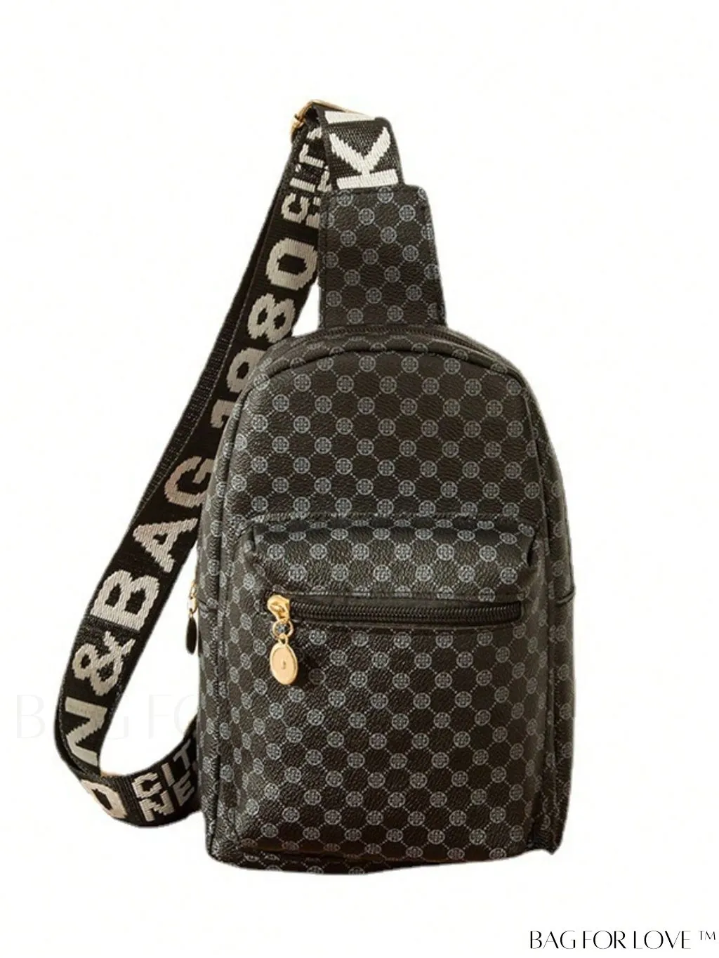 BagForLove - Stylish Mini Geometric Pattern Sling Bag with Adjustable Strap