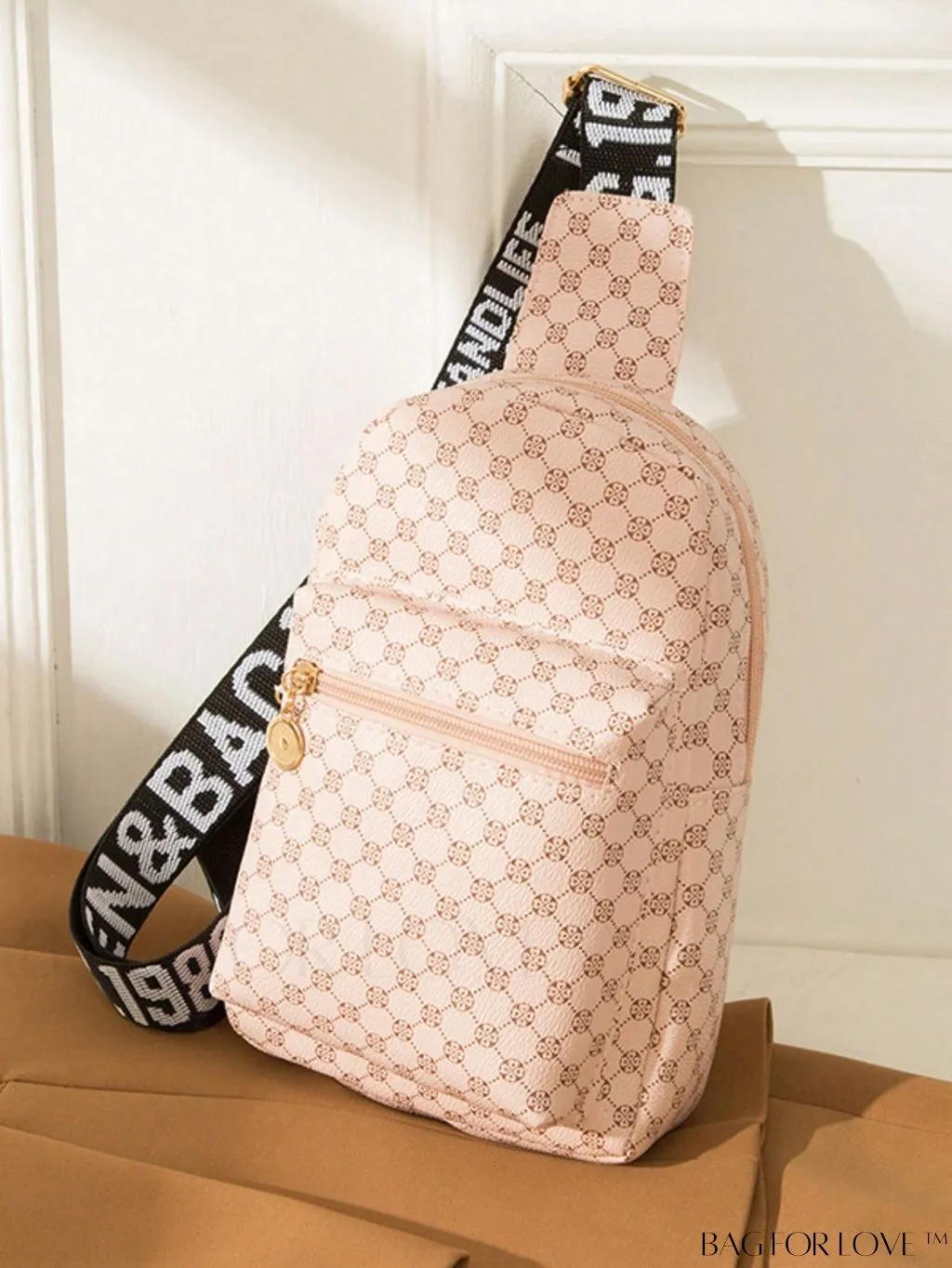 BagForLove - Stylish Mini Geometric Pattern Sling Bag with Adjustable Strap