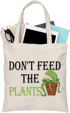 BDPWSS Don't Feed the Plants Tote Bag For Little Shop Horror Musical Inspired Gift Suddenly Seymour Toiletry Bag