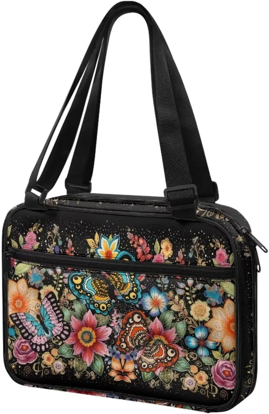 Bible Covers for Women Book Protector with Shoulder Strap Zip Church Bags Soft Bible Pouch