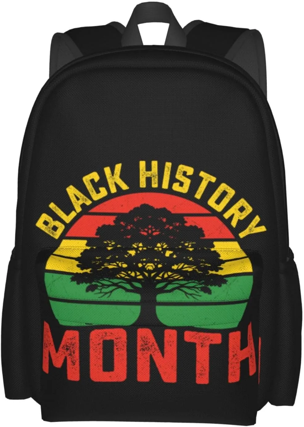 Black History Month African American Pride Celebrate Gifts Backpack Casual Laptop Backpack Large Capacity Double Shoulder Bag Travel Daypack For Women Men