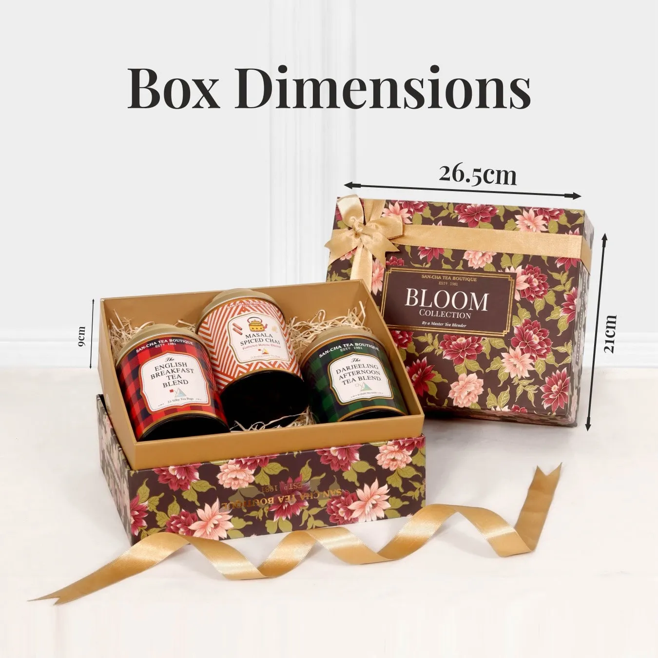 Bloom Tea Collection: Tea Gift Box (Pack of 3)