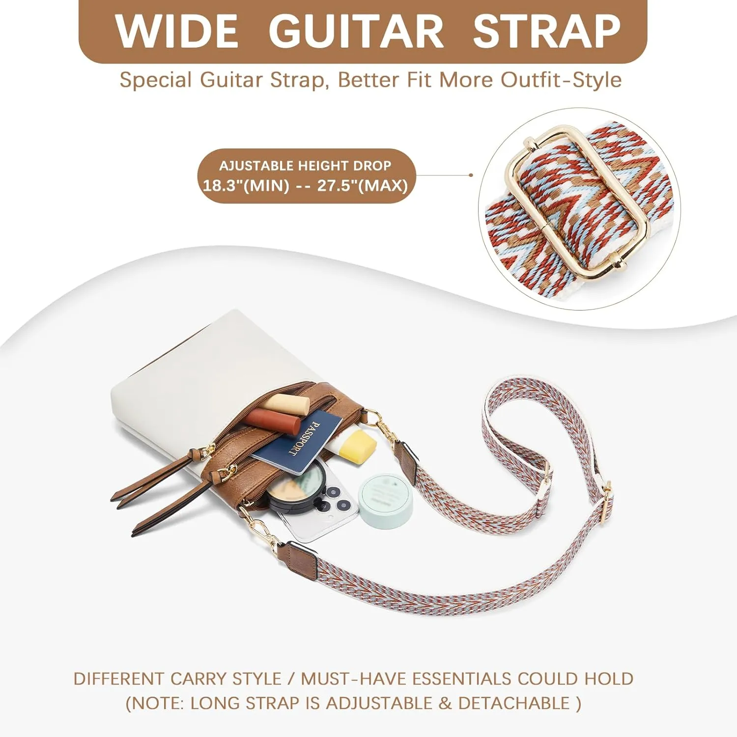 BOSTANTEN Crossbody Bags Purses for Women Trendy Soft Vegan Leather Shoulder Handbags with Adjustable Strap Zipper Pocket