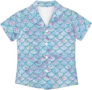 Boys Hawaiian Shirts Short Sleeve Cute Summer Beach Button Down Casual Aloha Shirts for Kids