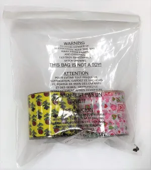 Bubblefast! brand 6" x 6" 1.5 mil Self-Seal Suffocation Warning Bags with Permanent Adhesive. (500)