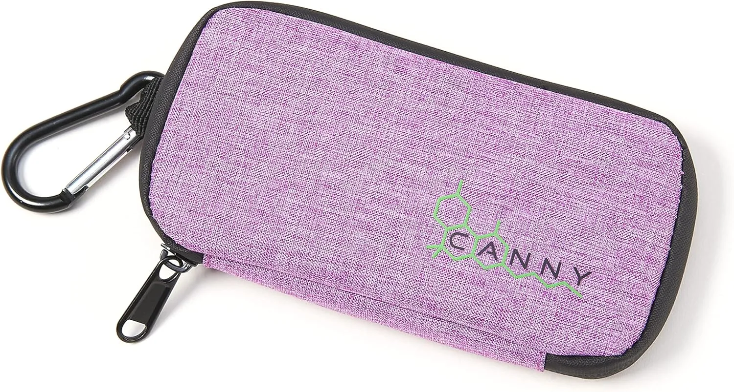 CANNY Pocket Smell Proof Bag – Pocket Size Odor Eliminating Travel Pouch. Odorless Container– Medicinal Stash Case with Activated Carbon and Bamboo Charcoal Stashbox