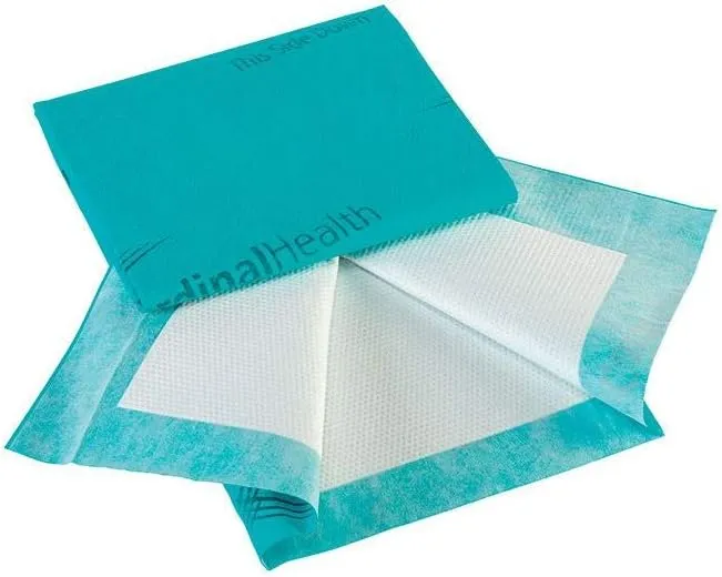 Cardinal Health Premium Disposable Underpad for Repositioning (Up To 400 lbs), 30 Inch x 36 Inch, Light Green, 1 Case of 40 Pads