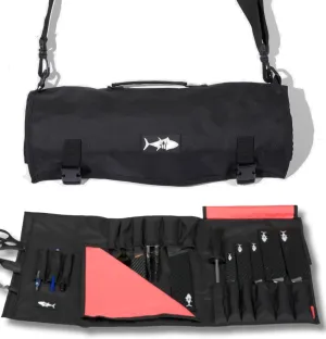Chef Knife Roll Bag – Premium Nylon Chef Knife Bag for Professionals, Culinary Students & Home Cooks – Secure Storage & Portable Design for Chef Knives & Accessories (Black)
