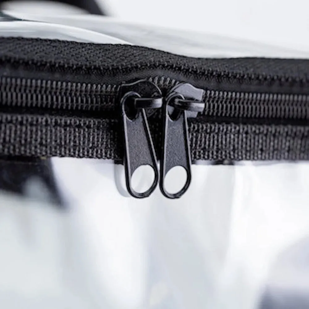 CHM Large Clear Lunch Bag See through Lunch Box with Adjustable Strap and Front