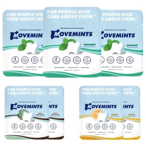 Clear Aligner Mints - Patented, Edible Alternative to Chewies - Freshen Breath and Improve Dry Mouth with Xylitol - Variety (7 Pack)
