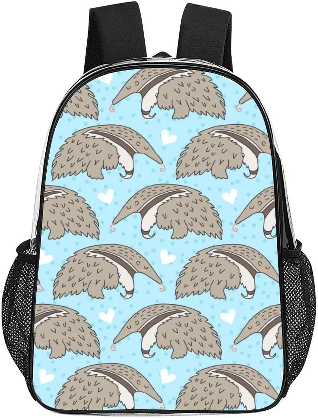 Clear Backpack for Stadium Events Concert Cute Cartoon Anteater Waterproof Heavy Duty for Adult Women Men Summer Clear Transparent Bag for Sport Event Work