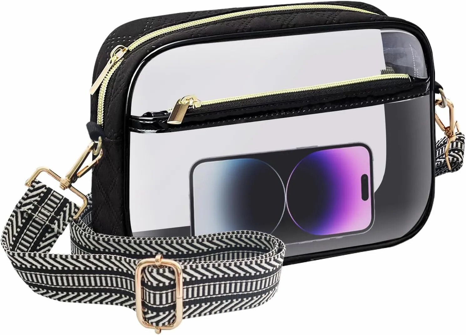 Clear Bag for Stadium Events Approved Sports Concerts,See Through Clear Purses for Women Men Girls
