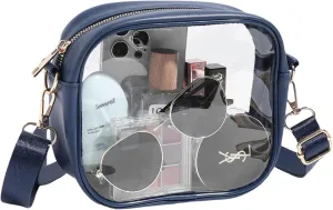 Clear Bag for Stadium Events, Clear Purse for Women Stadium Approved Crossbody, Concert Bag with Adjustable Strap
