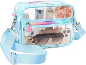 Clear Bag for Stadium Events Transparent Crossbody Bag Purse Adjustable Strap Shoulder Bags