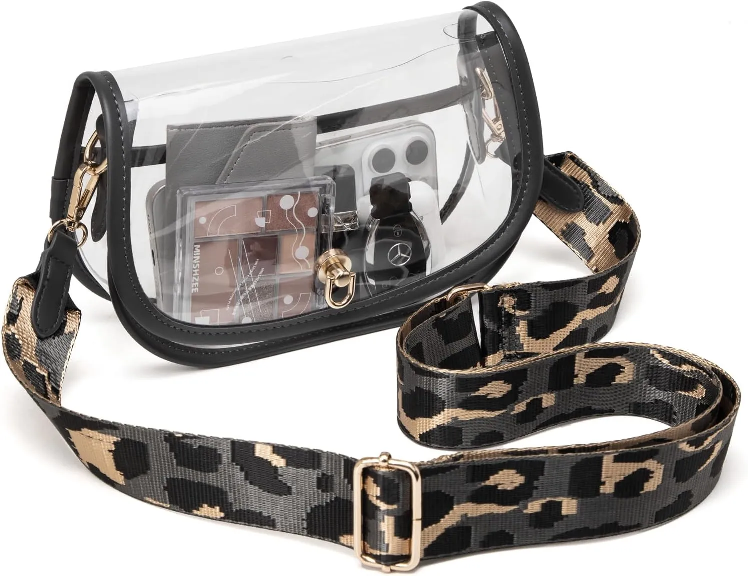 Clear Crossbody Bag Stadium Approved for Women，clear Bags for Stadium Events,clear Purse for Concerts