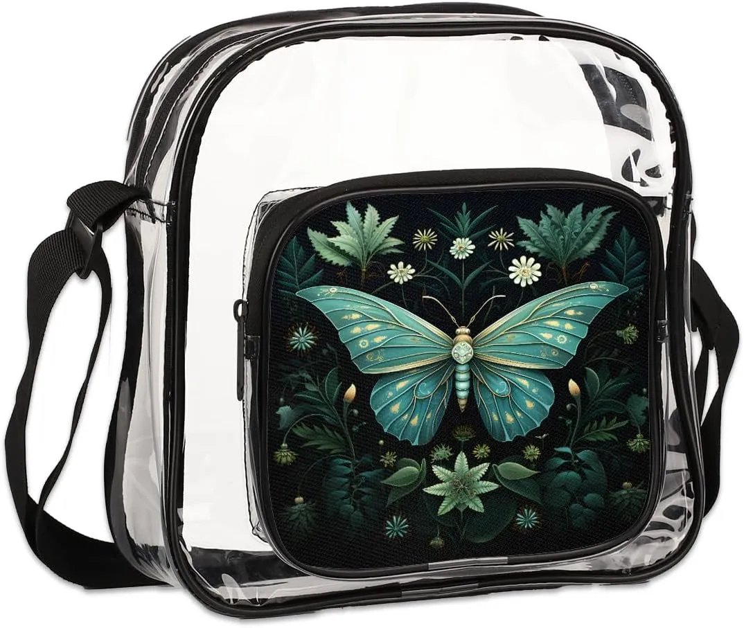 Clear Crossbody Purse Bag Clear Messenger Shoulder Bags See Through Transparent Purse
