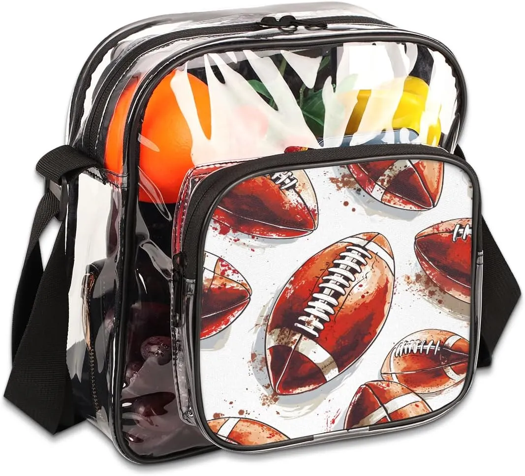 Clear Crossbody Purse Bag Clear Messenger Shoulder Bags See Through Transparent Purse