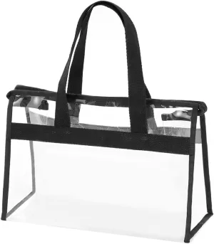 Clear Dustproof Bags, 15×10×7 Inch Dust Cover Protector Storage Organizer Zipper, Hanging Transparent Hand Purse Box Organization for Closet Shelf, Makeup Clothes, Home Travel Stadium