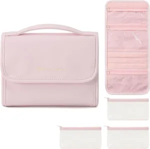 Clear Makeup Bags Organizer Toiletries Bag Multipurpose Travel Makeup Train Case Portable Cosmetic Bag with Detachable Waterproof