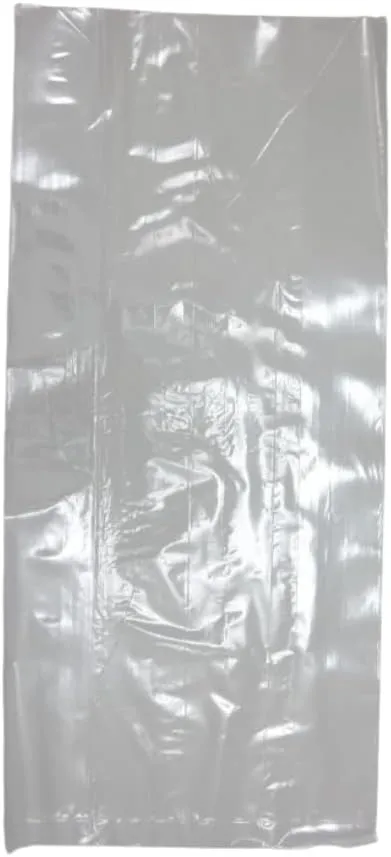 Clear (Natural Color) LDPE Poly (No Venting Holes) - 6"x3"x15" - 1000 Bags - 0.80 mil - Clear - LDPOLY6315WF - AssurePak