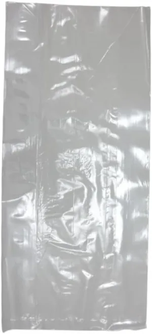 Clear (Natural Color) LDPE Poly (No Venting Holes) - 6"x3"x15" - 1000 Bags - 0.80 mil - Clear - LDPOLY6315WF - AssurePak
