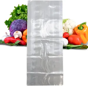 Clear (Natural Color) LDPE Poly Vented Bags (With Venting Holes) - 10"x8"x24" - 500 Bags - 1.0 mil - Clear - LDVENT10824WF - AssurePak