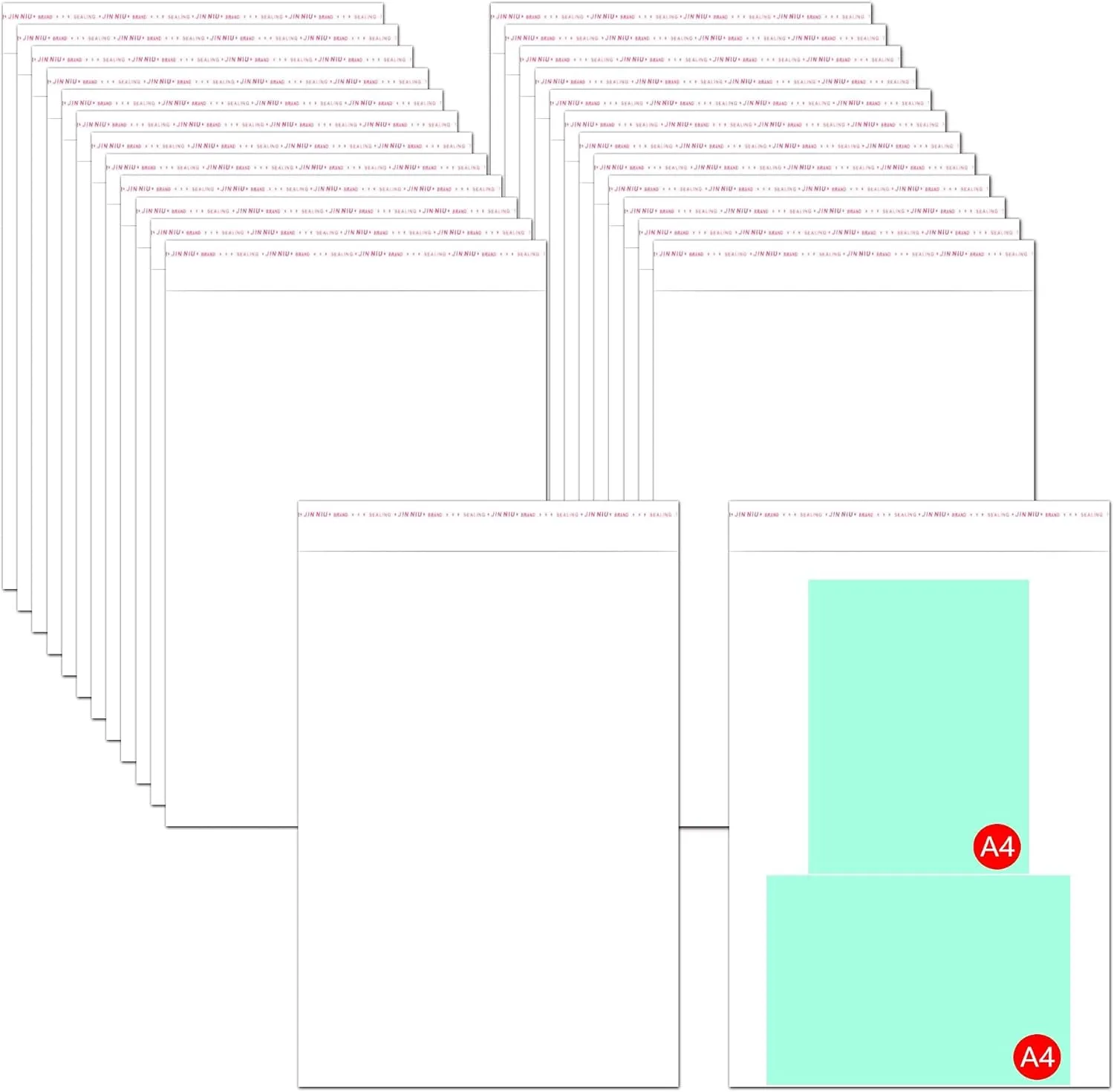 Clear Self Stick Cellophane Apparel Bags - 14x20" Large Sealable OPP Poly Clothing Bags 100pcs for Garment Art Prints Documents