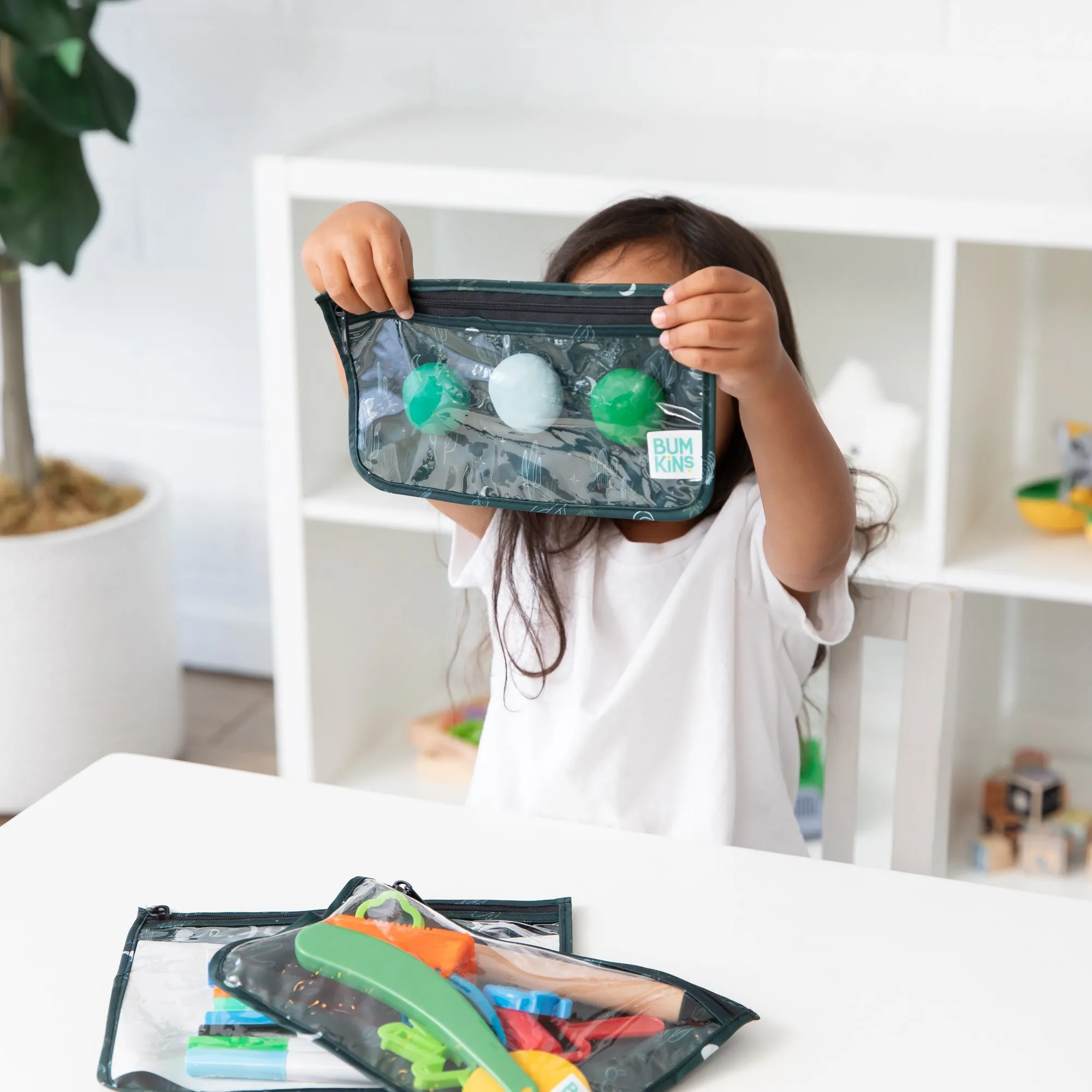 Clear Travel Bag 3 Pack: Starry Cactus