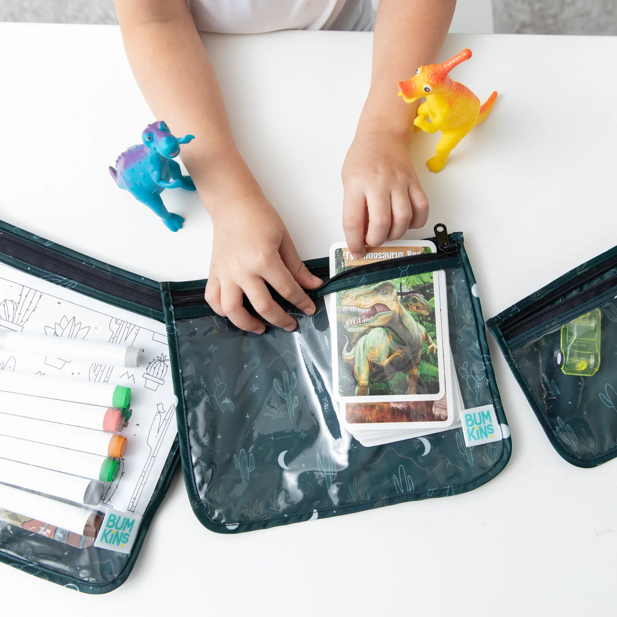 Clear Travel Bag 3 Pack: Starry Cactus