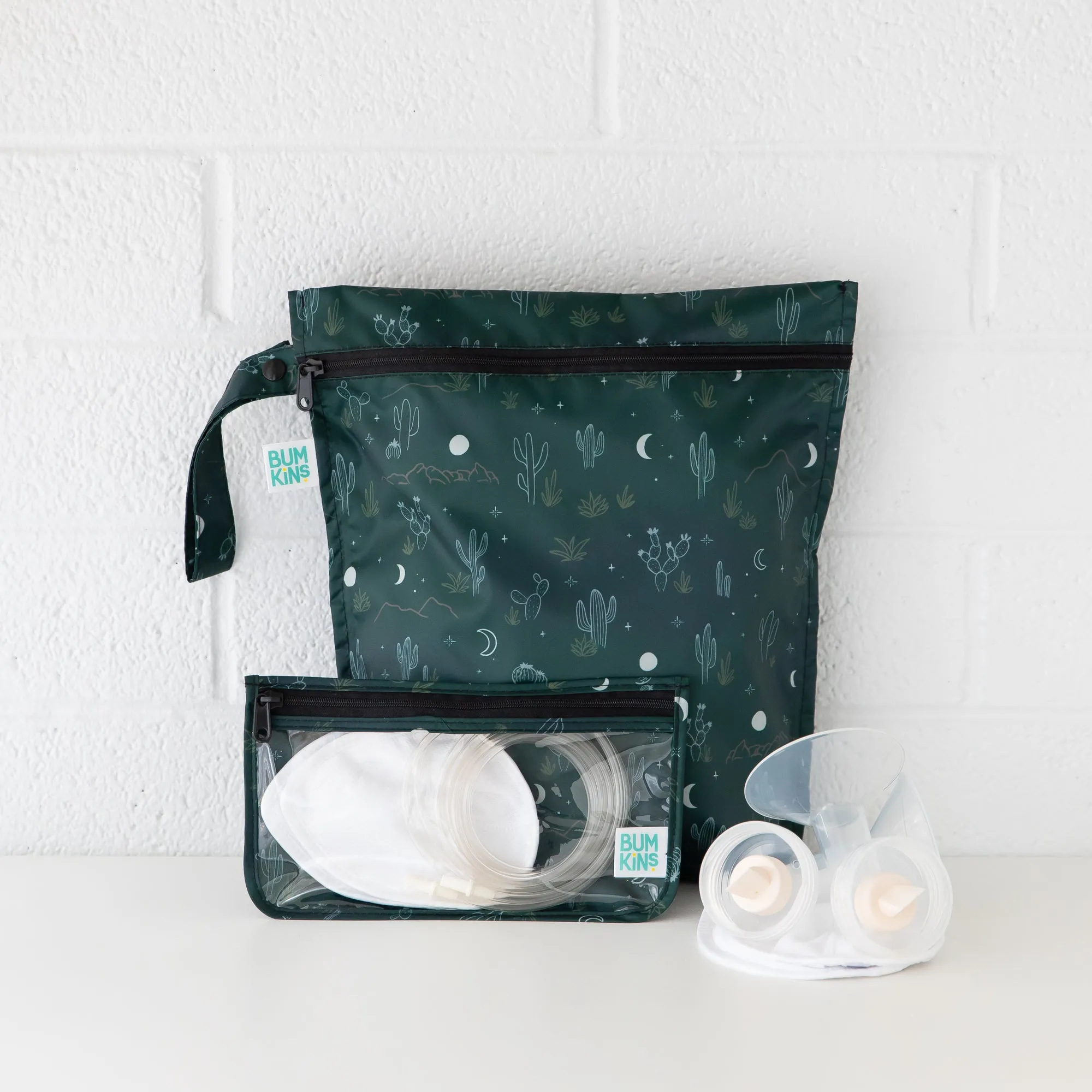 Clear Travel Bag 3 Pack: Starry Cactus