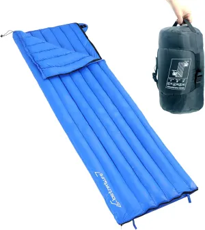 Clostnature Down Backpacking Sleeping Bag - 20D Ultralight Winter Down Sleeping Bag for Camping, Lightweight Cold Weather Compact Camping Gear for Kids, Adult, Girls, Boys