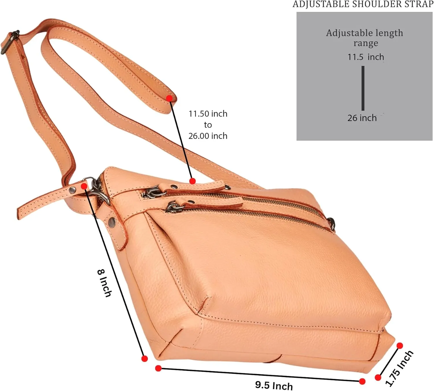 Cochoa Real Leather Soft Crossbody Bags for Women Small Purse Trendy Shoulder Sling Travel Crossover