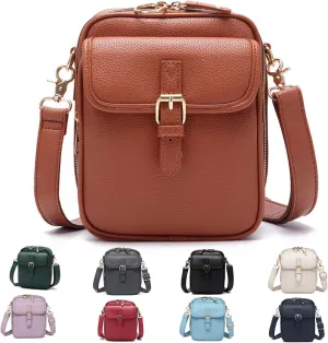 Collaboraten 1 Crossbody Leather Bag, Small Leather Crossbody Bags for Women with Slots Rfid