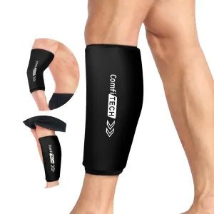 Comfitech Shin Splint Ice Pack Wrap Sleeve for Entire Leg and Calf, Elbow Knee Cold Pad, Large