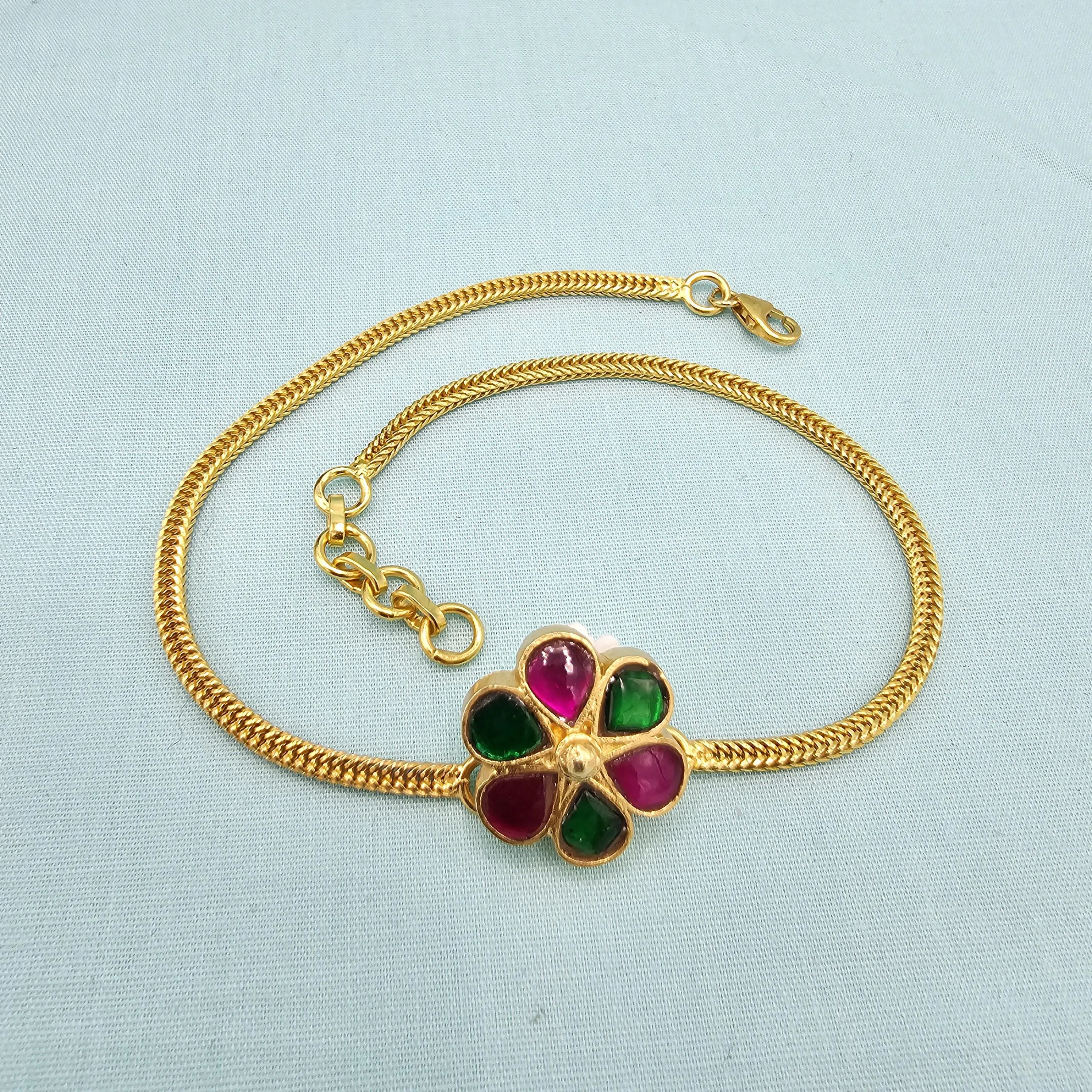 Contemporary Kundan anklets