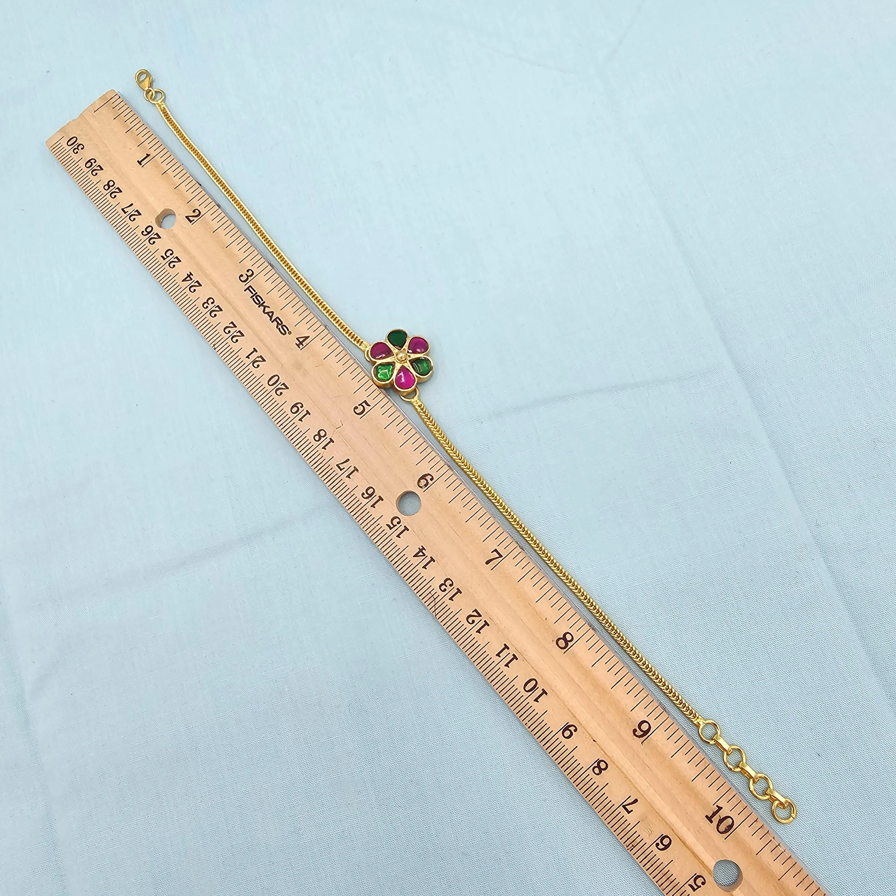 Contemporary Kundan anklets