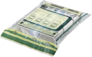 ControlTek SafeLok 9" x 12", Clear, 100 Bags, Tamper-Evident Deposit Bags for Cash Handling & Valuables, Moisture, Heat and Cold Sensitive Ink, Tear-off receipt   Large Barcodes 585087