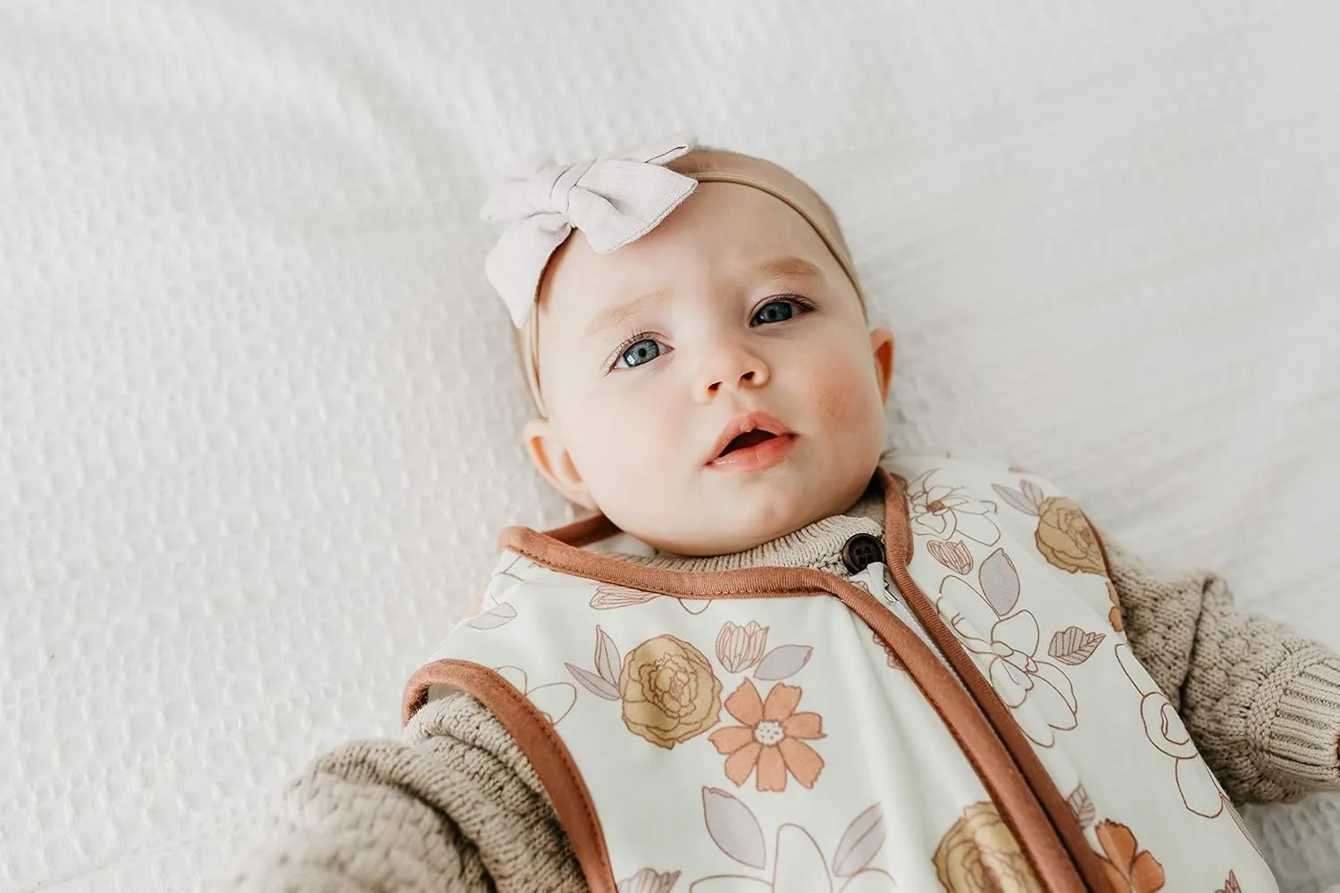 Copper Pearl Sleep Sack: Warm and Cozy Baby Bag in a Variety of Trendy Designs, Safe Alternative to Blankets, Sleeveless Baby Sleep Sack Swaddle Sizes Newborn to 24 Months - Ferra