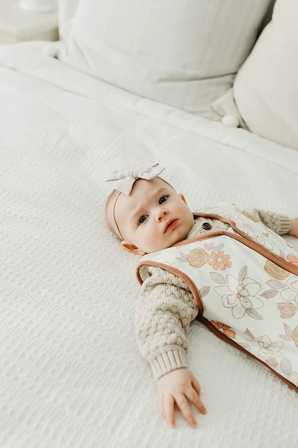 Copper Pearl Sleep Sack: Warm and Cozy Baby Bag in a Variety of Trendy Designs, Safe Alternative to Blankets, Sleeveless Baby Sleep Sack Swaddle Sizes Newborn to 24 Months - Ferra