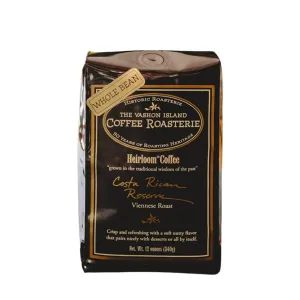 Costa Rica Reserve - Roasted by Vashon Island Coffee Roasterie - Whole Bean Coffee - 2 Pound Bag