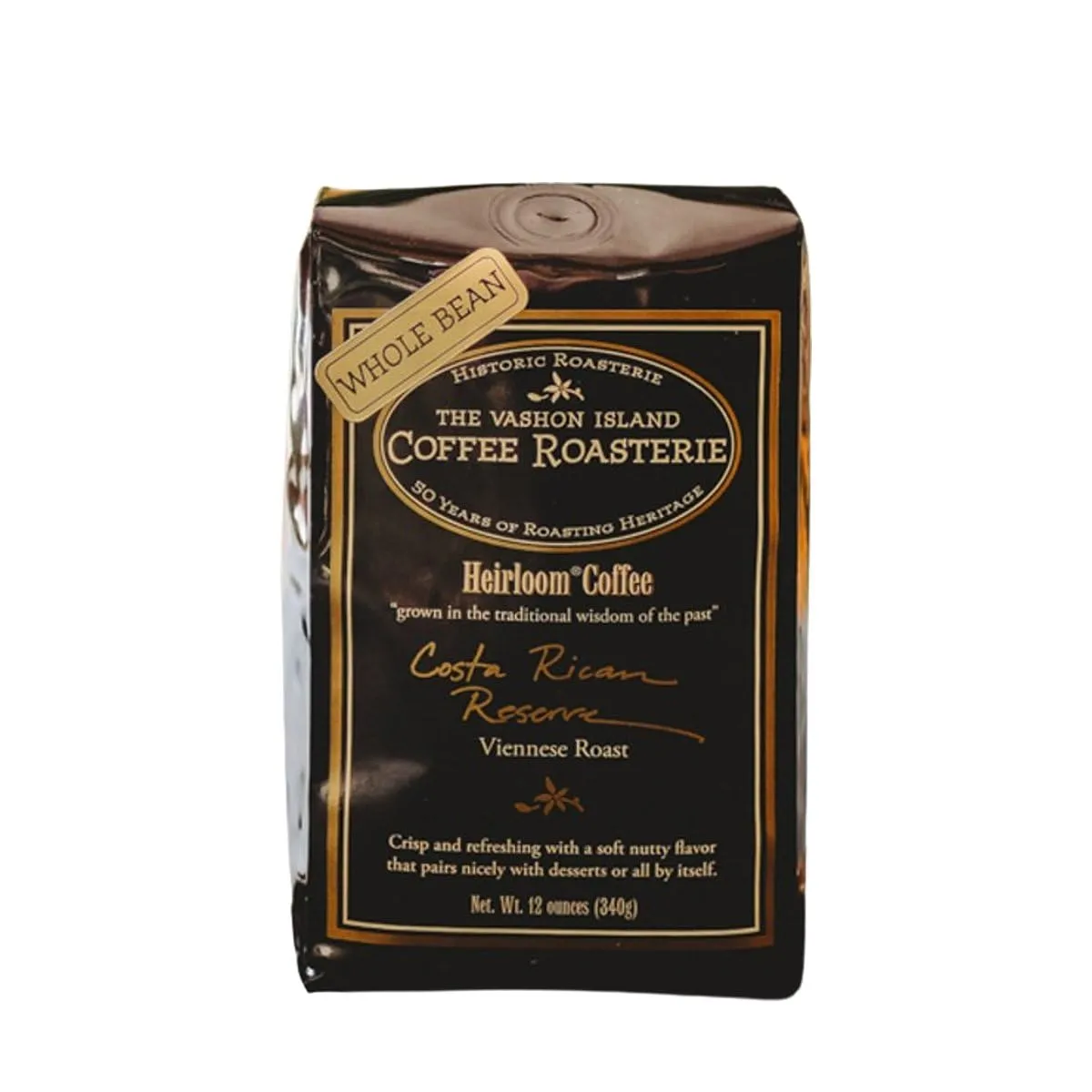 Costa Rica Reserve - Roasted by Vashon Island Coffee Roasterie - Whole Bean Coffee - 2 Pound Bag