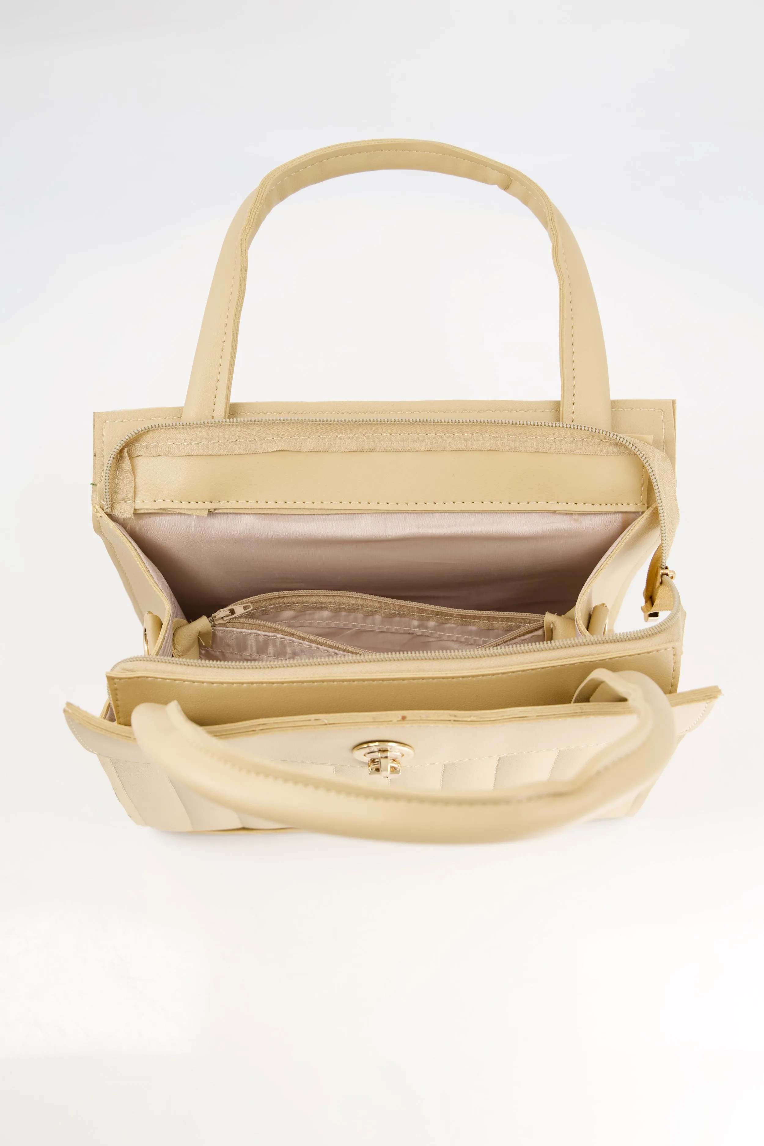 Cream Quilted bag