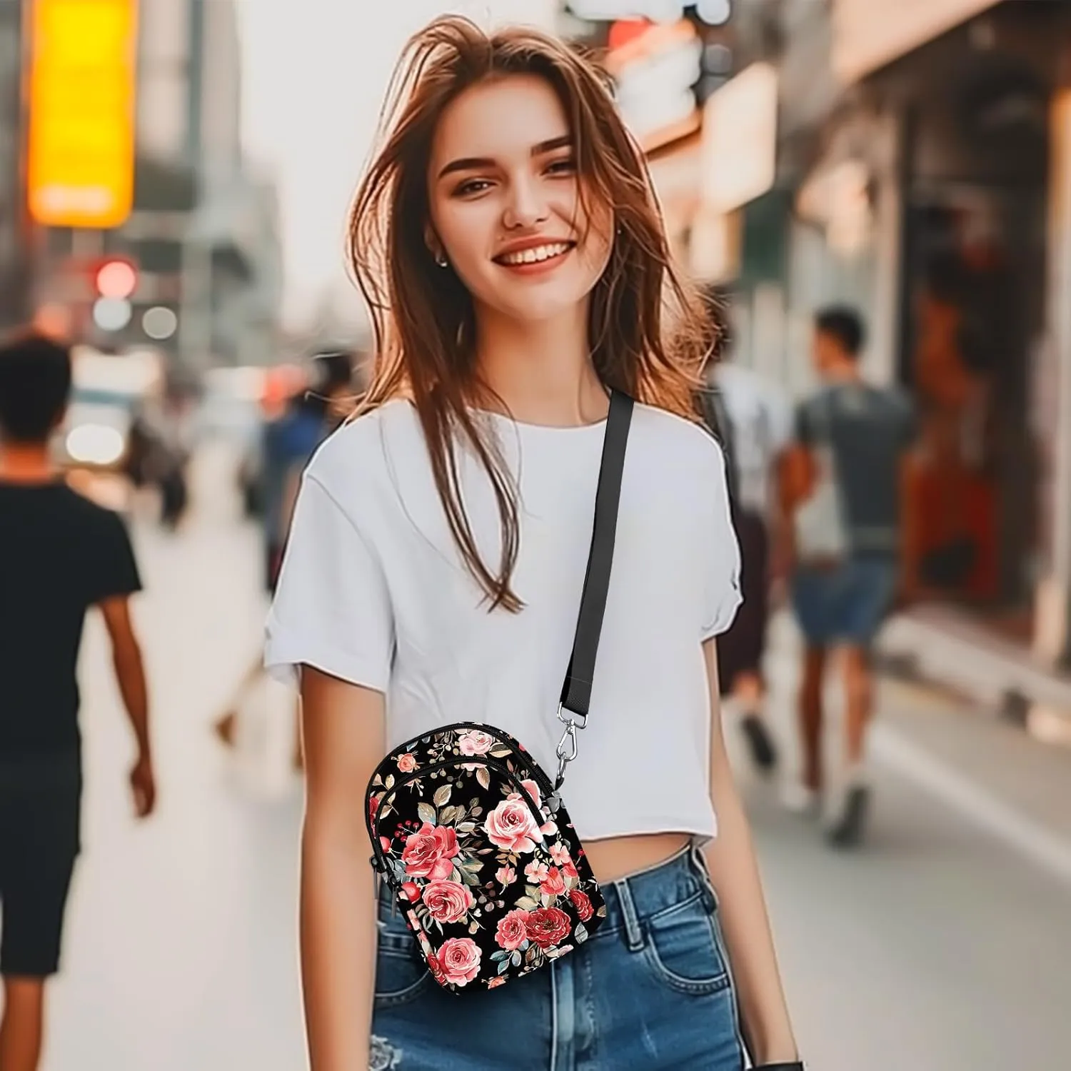 Crossbody Bags for Women Cell Phone Purse Casual Shoulder Bag with Adjustable Strap Card Slots for Travel Work
