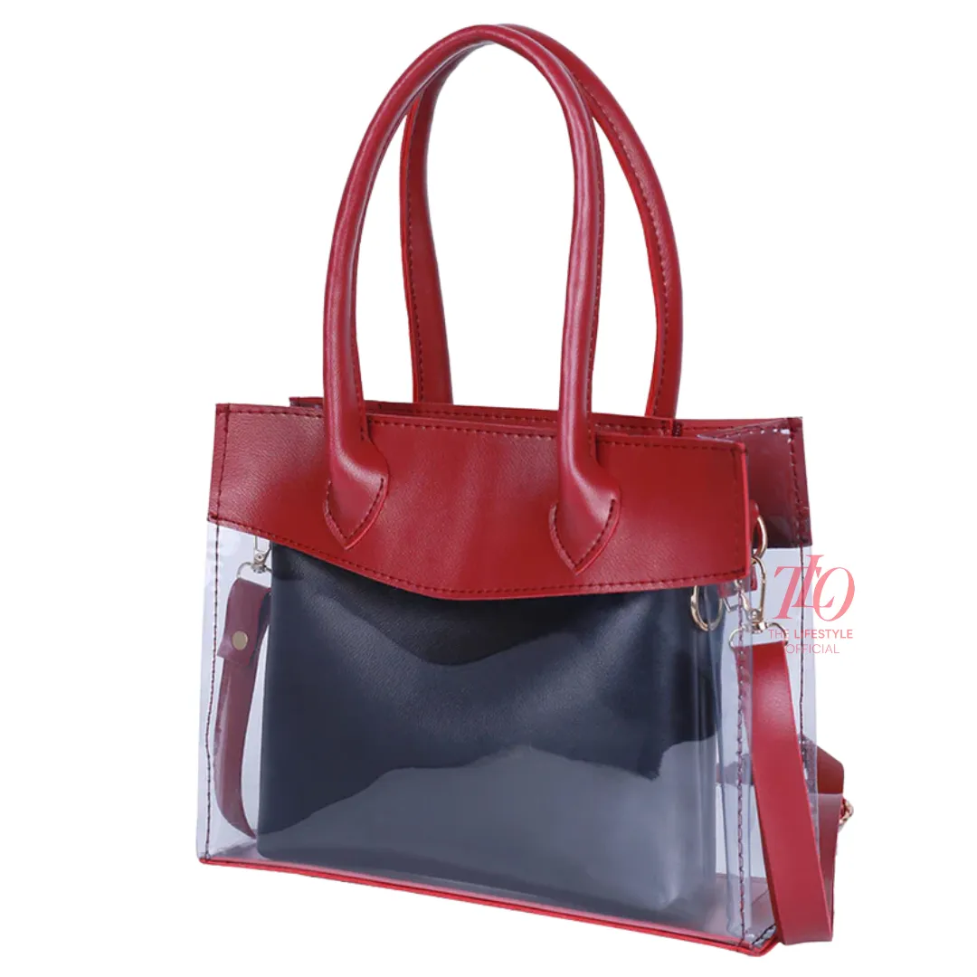 Crystal Maroon Shoulder Bag
