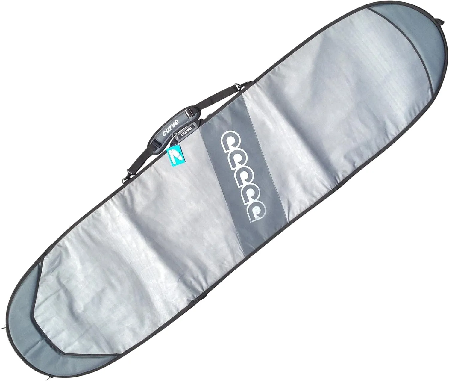 Curve Surfboard Travel Board Bag Longboard Single 7'6, 8'2, 8'8, 9'2, 9'6,10'2, 10'8, 11'2, 12'2 with 20mm Foam