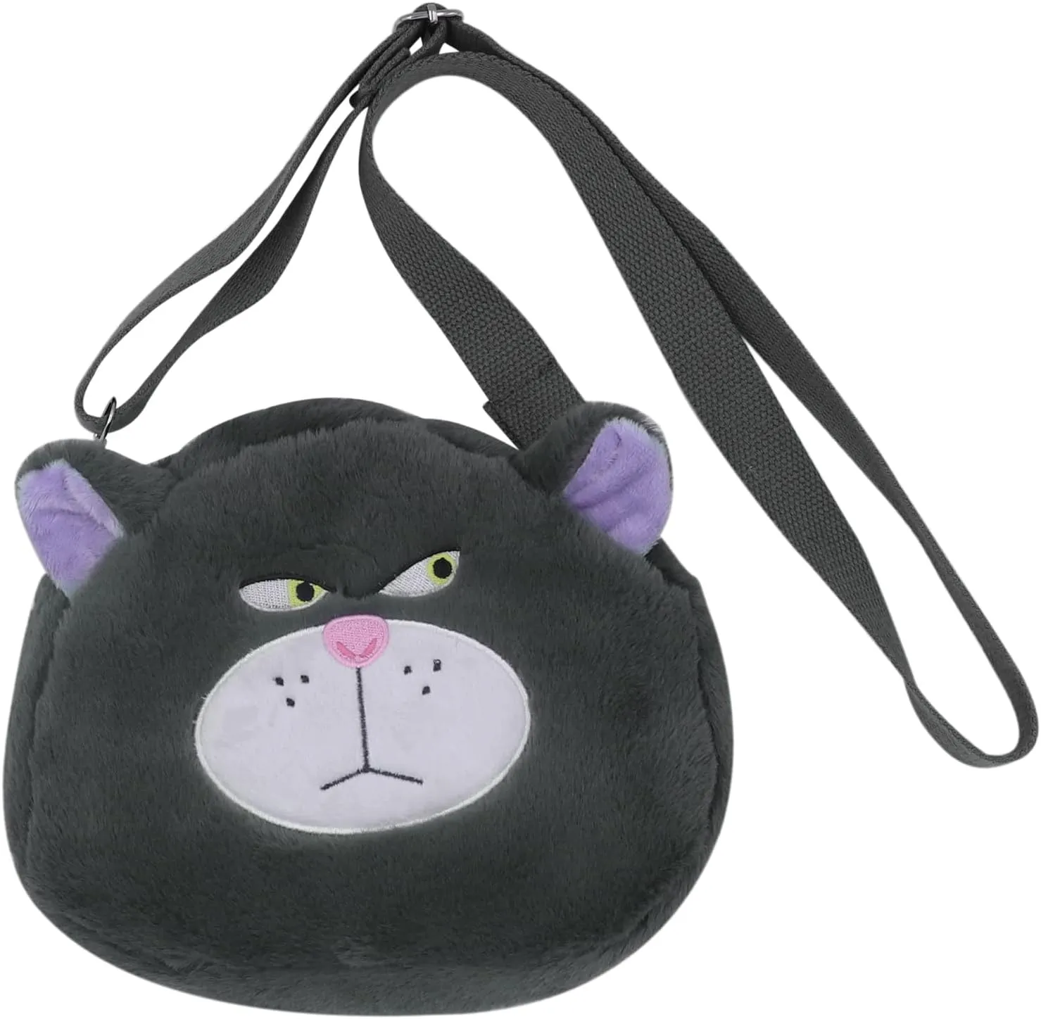 Cute Dog Bear Plush Crossbody Purse for Women Small Fluffy Satchel Shoulder Bag Messenger Bag Handbag Purse
