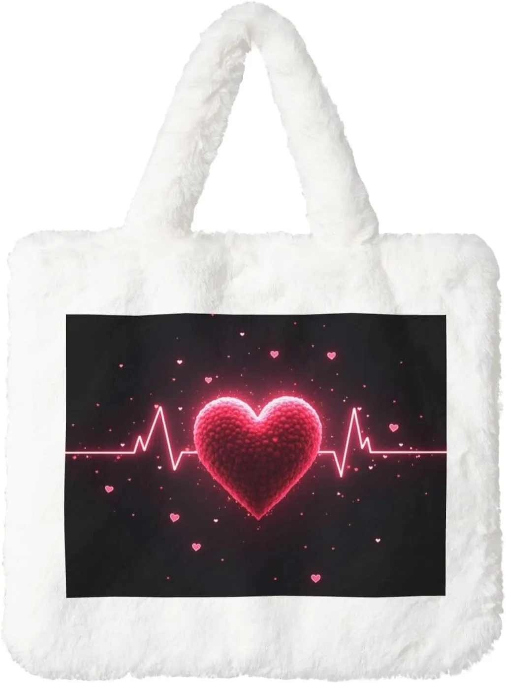 Cute Fuzzy Purse Fluffy Shoulder Bag Plush Furry Tote Bag Aesthetic Purse