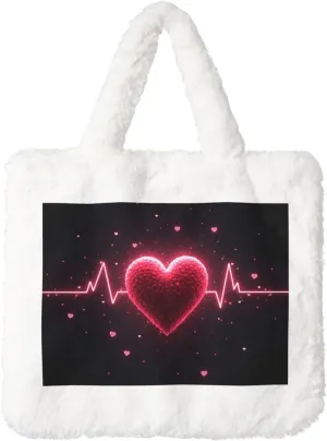 Cute Fuzzy Purse Fluffy Shoulder Bag Plush Furry Tote Bag Aesthetic Purse