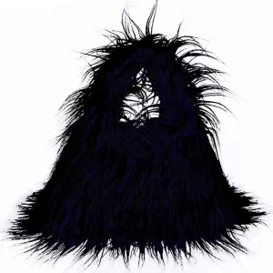 Cute Monster Plush Bag for Girls Furry Purse Handbags for Women Y2K Fluffy Fuzzy Bag Tote Bag for Autumn Winter