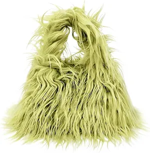 Cute Monster Plush Bag for Girls Furry Purse Handbags for Women Y2K Fluffy Fuzzy Bag Tote Bag for Autumn Winter
